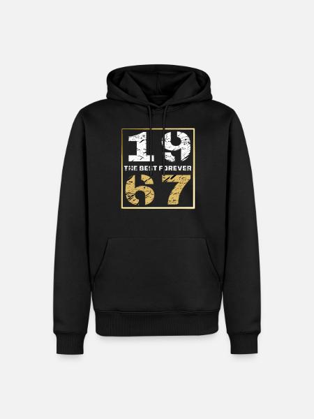 THE BEST FOREVER 1967 - Men’s Premium Organic Hoodie - black