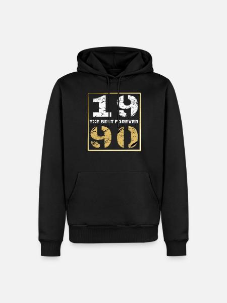 THE BEST FOREVER 1990 - Men’s Premium Organic Hoodie - black