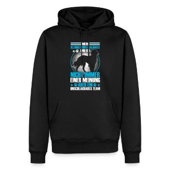 My Little Münsterlander est imbattable - Sweat à capuche Premium bio Homme - noir - Devant - Nico (187cm)
