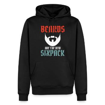 Giftidea Beard Men - Männer Premium Bio Hoodie - Schwarz - Vorne - Nico (187cm)