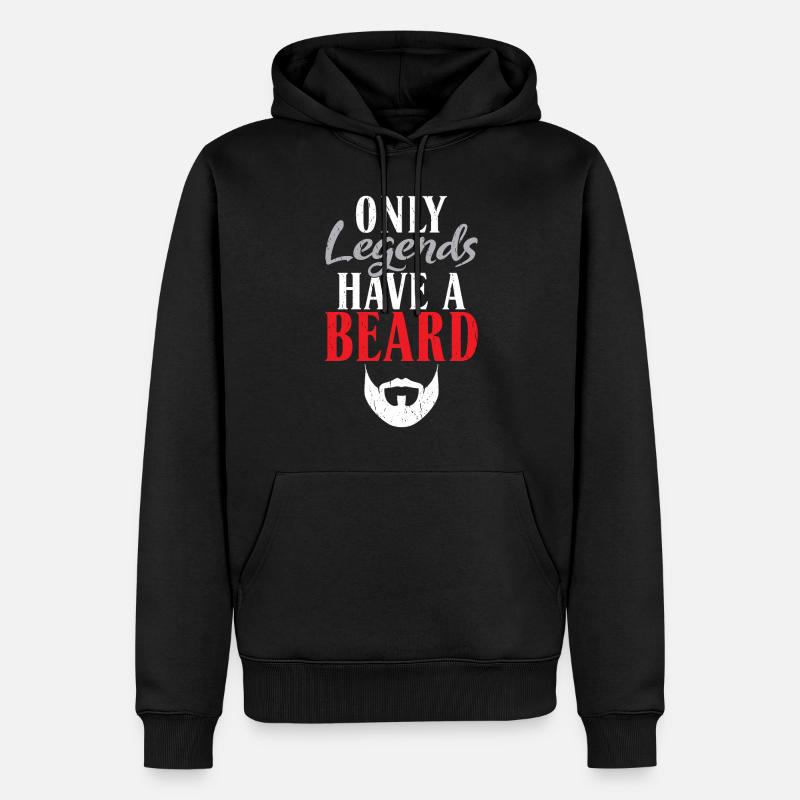 Giftidea Beard Men - Männer Premium Bio Hoodie - Schwarz