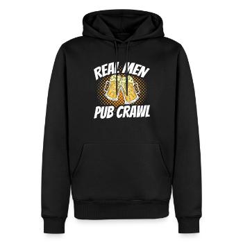 Crawled Pub Crawl Alcohol Drinking - Männer Premium Bio Hoodie - Schwarz - Vorne - Nico (187cm)