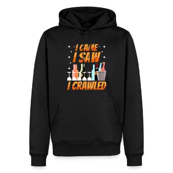 Crawled Pub Crawl Alcohol Drinking - Männer Premium Bio Hoodie - Schwarz - Vorne - Nico (187cm)