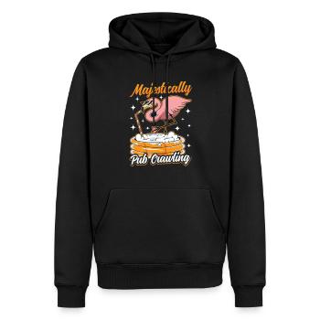 Crawled Pub Crawl Alcohol Drinking - Männer Premium Bio Hoodie - Schwarz - Vorne - Nico (187cm)