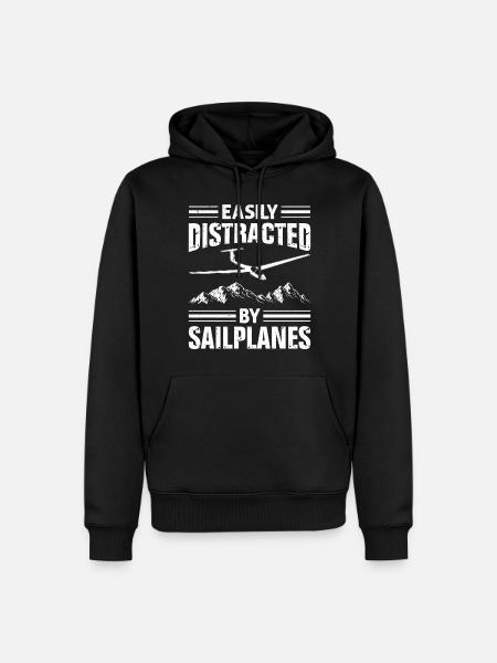 Glider - Men’s Premium Organic Hoodie - black