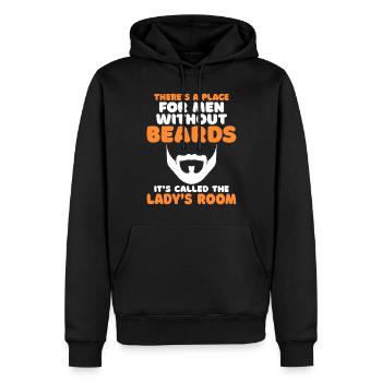 Giftidea Beard Men - Männer Premium Bio Hoodie - Schwarz - Vorne - Nico (187cm)