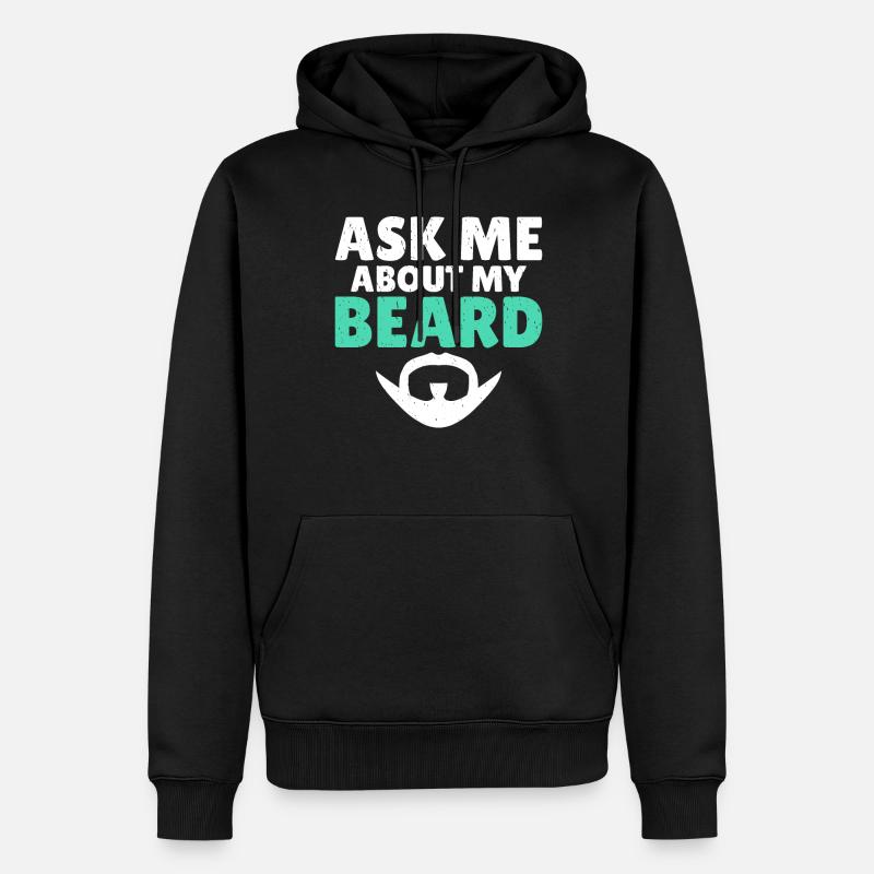 Giftidea Beard Men - Männer Premium Bio Hoodie - Schwarz