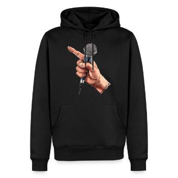 Poet Spoken Word Stand-Up Komedian - Männer Premium Bio Hoodie - Schwarz - Vorne - Nico (187cm)
