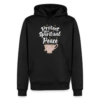 Okkultismus Teeblattlesen Protect Spiritual Peace - Männer Premium Bio Hoodie - Schwarz - Vorne - Nico (187cm)