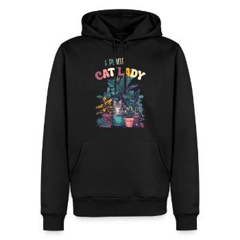 Chat Et Plante Dame Jardinier Jardinier Amoureux Du Jardin - Sweat à capuche Premium bio Homme - noir - Devant - Nico (187cm)