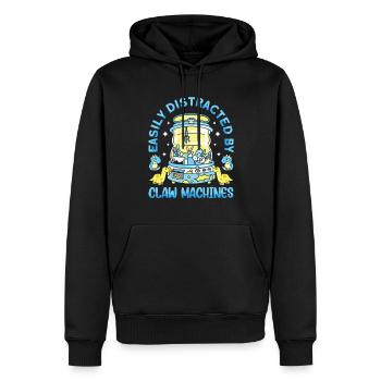 Claw Game Funny Claw Machine - Men’s Premium Organic Hoodie - black - Front - Nico (187cm)