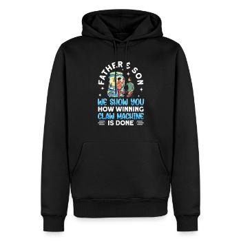 Claw Game Funny Claw Machine - Men’s Premium Organic Hoodie - black - Front - Nico (187cm)