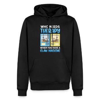 Claw Game Funny Claw Machine - Men’s Premium Organic Hoodie - black - Front - Nico (187cm)