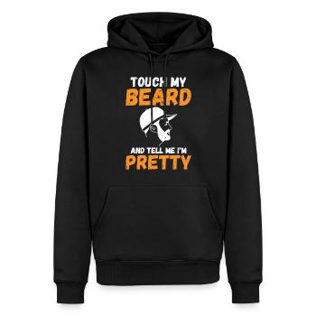 Giftidea Beard Men - Männer Premium Bio Hoodie - Schwarz - Vorne - Nico (187cm)