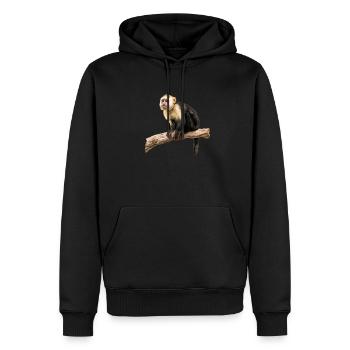 Capuchin monkey whisperer - Männer Premium Bio Hoodie - Schwarz - Vorne - Nico (187cm)