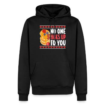 Pancake Lover Kids Valentines Day - Männer Premium Bio Hoodie - Schwarz - Vorne - Nico (187cm)