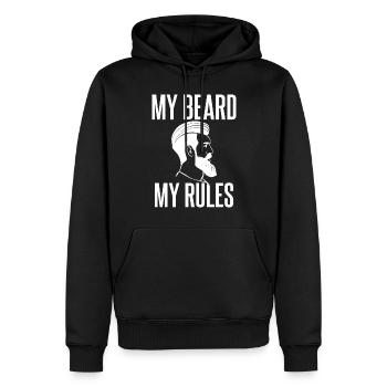 Giftidea Beard Men - Männer Premium Bio Hoodie - Schwarz - Vorne - Nico (187cm)