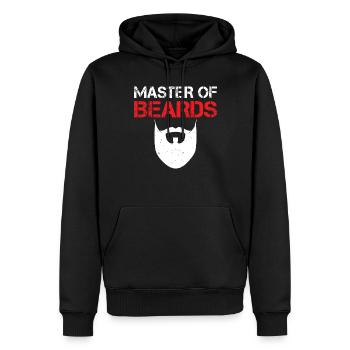 Giftidea Beard Men - Männer Premium Bio Hoodie - Schwarz - Vorne - Nico (187cm)