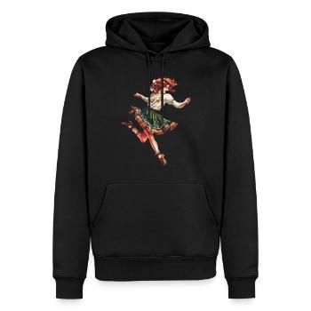 Irischer Tanz Feis Kleeblatt Festival - Männer Premium Bio Hoodie - Schwarz - Vorne - Nico (187cm)