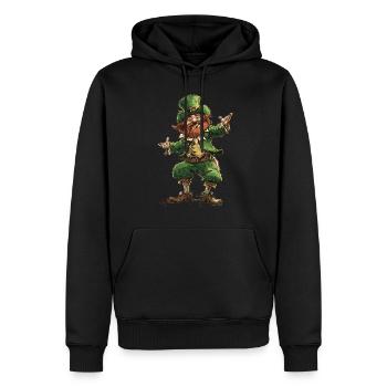Irischer Tanz Feis Kleeblatt Festival - Männer Premium Bio Hoodie - Schwarz - Vorne - Nico (187cm)