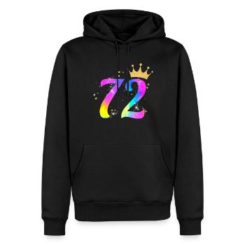 72. Geburtstag Geschenkidee Für 72 Jahre Alt - Männer Premium Bio Hoodie - Schwarz - Vorne - Nico (187cm)
