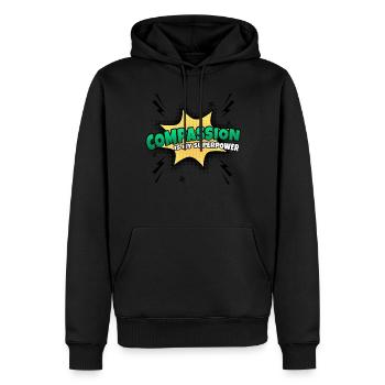 Mitgefühl Ist Meine Superkraft Eigenschaft - Männer Premium Bio Hoodie - Schwarz - Vorne - Nico (187cm)
