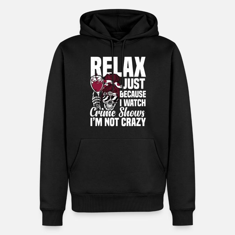 True Crime - Männer Premium Bio Hoodie - Schwarz