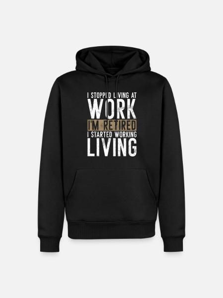 Retirement Gifts - Men’s Premium Organic Hoodie - black