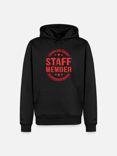 Staff Member - Men’s Premium Organic Hoodie - black