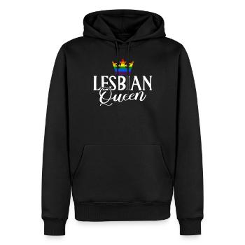 Lesbian Gifts - Männer Premium Bio Hoodie - Schwarz - Vorne - Nico (187cm)