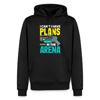 Indoor-laser-tag-party-outfit lasertag - Männer Premium Bio Hoodie - Schwarz - Vorne - Nico (187cm)