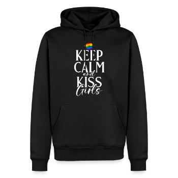Lesbian Gifts - Männer Premium Bio Hoodie - Schwarz - Vorne - Nico (187cm)