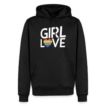 Lesbian Gifts - Männer Premium Bio Hoodie - Schwarz - Vorne - Nico (187cm)