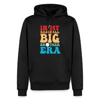 Frère Fan De Baseball Jouant Au Baseball Drôles De Garçons - Sweat à capuche Premium bio Homme - noir - Devant - Nico (187cm)