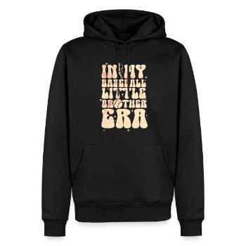 Frère Fan De Baseball Jouant Au Baseball Drôles De Garçons - Sweat à capuche Premium bio Homme - noir - Devant - Nico (187cm)