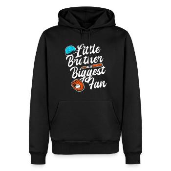 Frère Fan De Baseball Jouant Au Baseball Drôles De Garçons - Sweat à capuche Premium bio Homme - noir - Devant - Nico (187cm)