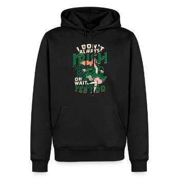 Danse irlandaise Danse irlandaise Feis - Sweat à capuche Premium bio Homme - noir - Devant - Nico (187cm)