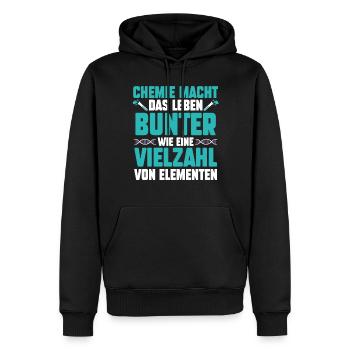 Chemiker Wissenschaft Physik Chemie - Männer Premium Bio Hoodie - Schwarz - Vorne - Nico (187cm)