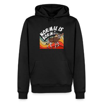 Lustiger Tierpfleger Okapi-liebhaber - Männer Premium Bio Hoodie - Schwarz - Vorne - Nico (187cm)