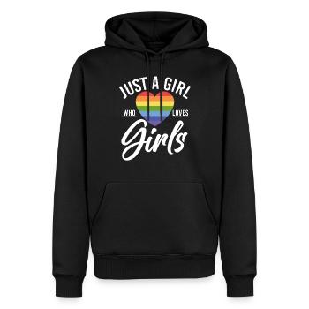 Lesbian Gifts - Männer Premium Bio Hoodie - Schwarz - Vorne - Nico (187cm)