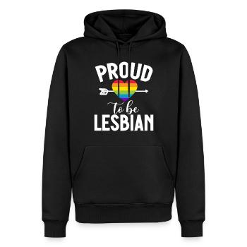 Lesbian Gifts - Männer Premium Bio Hoodie - Schwarz - Vorne - Nico (187cm)