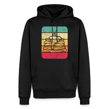 Pancake Lover Kids Retro Vintage - Männer Premium Bio Hoodie - Schwarz - Vorne - Nico (187cm)
