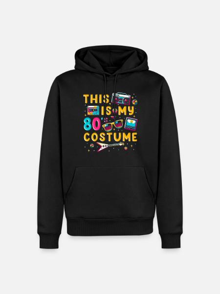 This Is My 80s Costume - Men’s Premium Organic Hoodie - black