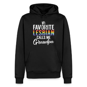 Lesbian Gifts - Männer Premium Bio Hoodie - Schwarz - Vorne - Nico (187cm)