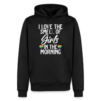 Lesbian Gifts - Männer Premium Bio Hoodie - Schwarz - Vorne - Nico (187cm)