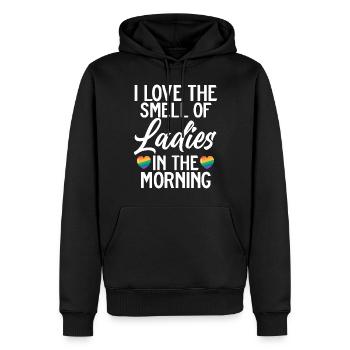 Lesbian Gifts - Männer Premium Bio Hoodie - Schwarz - Vorne - Nico (187cm)