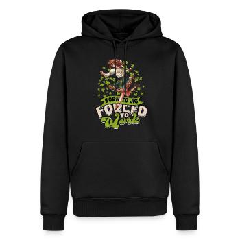 Danse irlandaise Danse irlandaise Feis - Sweat à capuche Premium bio Homme - noir - Devant - Nico (187cm)