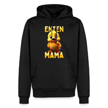 Canards Maman Fête des Mères Canetons Mignons Mère Canard - Sweat à capuche Premium bio Homme - noir - Devant - Nico (187cm)