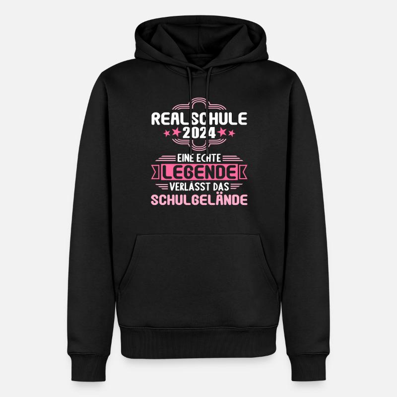 Lycée Jeunes Filles Lycée 2024 - Sweat à capuche Premium bio Homme - noir
