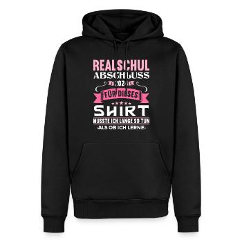 Secondary School Young Girls Secondary School 2024 - Men’s Premium Organic Hoodie - black - Front - Nico (187cm)